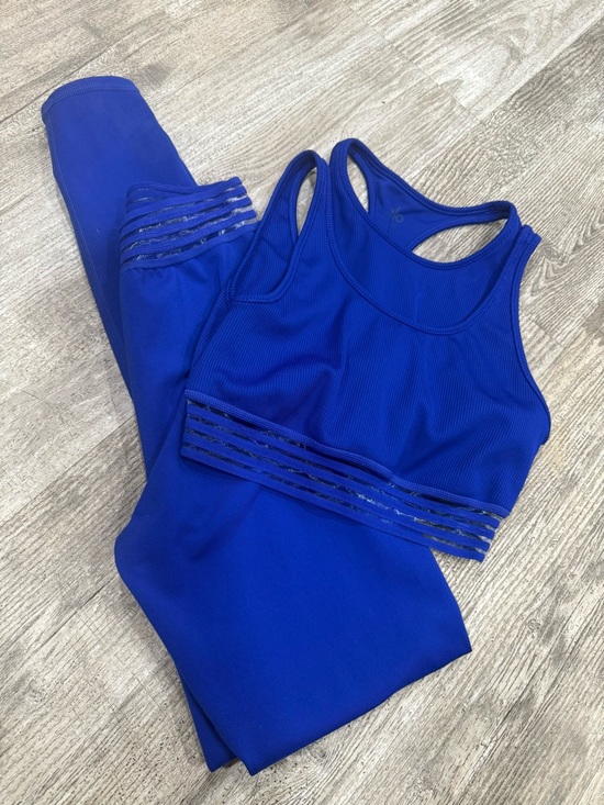 ALO Yoga Pants - ALO Royal Blue set